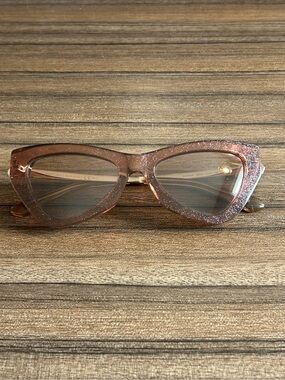 Jimmy Choo Sparkle Cat Eye Sunglasses - Pink Glitter